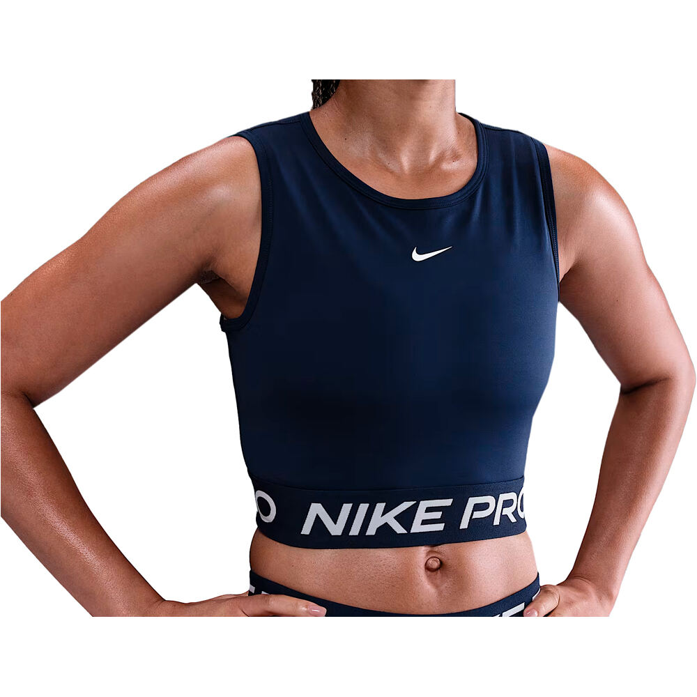 Nike camiseta tirantes fitness mujer NIKE PRO DF 365 CROP TANK vista frontal