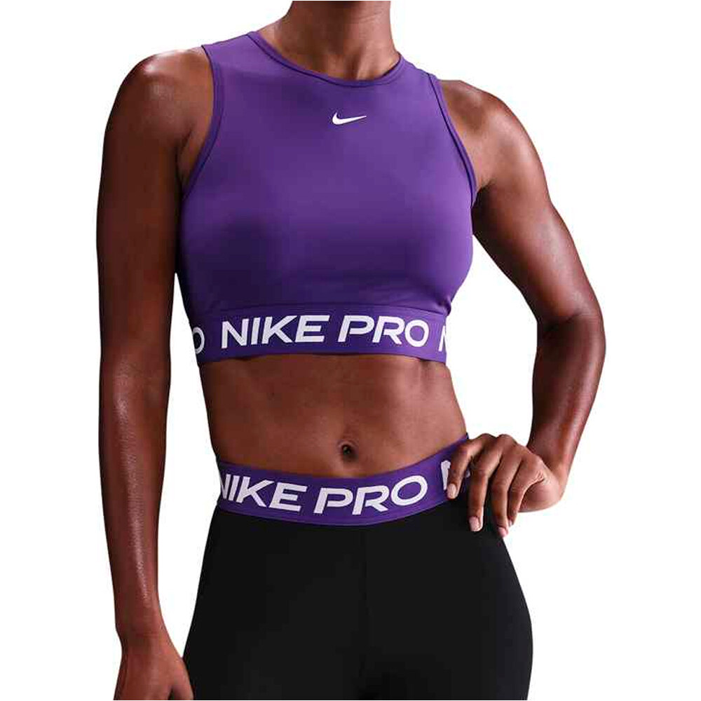Nike camiseta tirantes fitness mujer NIKE PRO DF 365 CROP TANK vista frontal