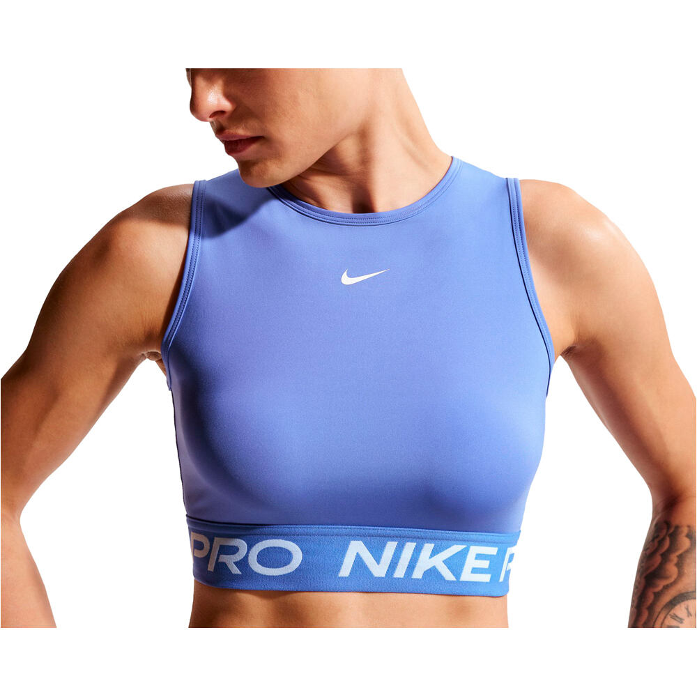 Nike camiseta tirantes fitness mujer NIKE PRO DF 365 CROP TANK vista frontal