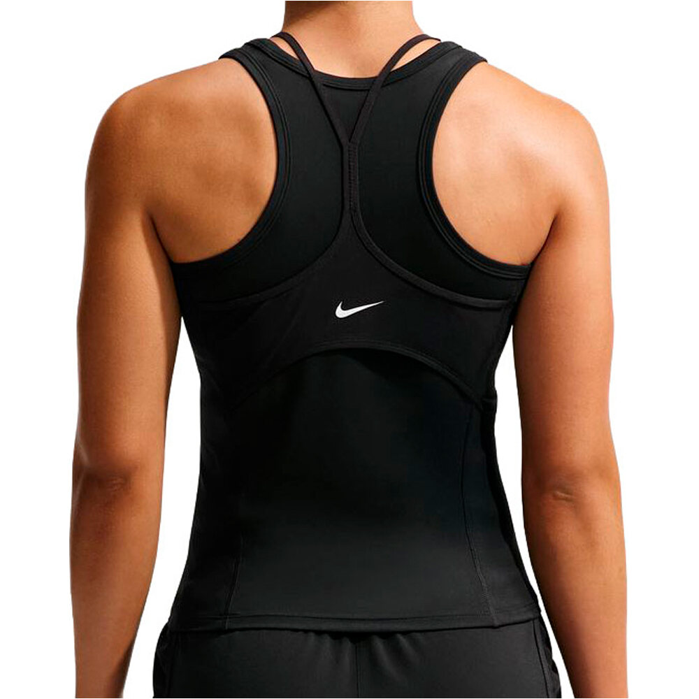 Nike camiseta tirantes fitness mujer W NK ONE DF TANK CPSL B vista trasera