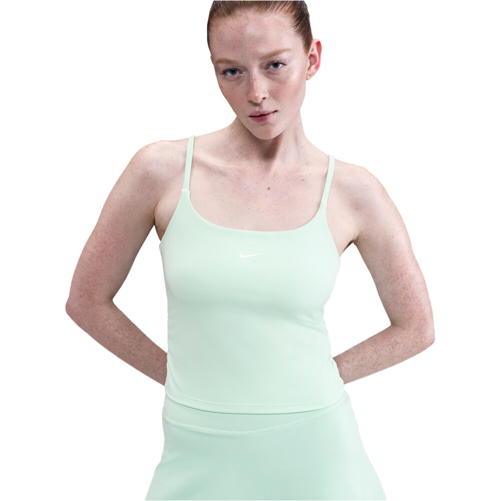 Nike camiseta tirantes fitness mujer W NK ONE DF TANK CPSL SPD vista frontal