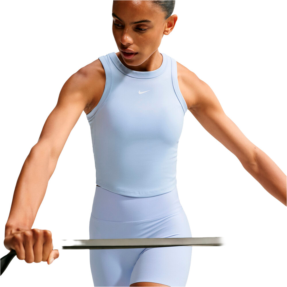 Nike camiseta tirantes fitness mujer W NK ONE FITTED DF CROP TANK 04