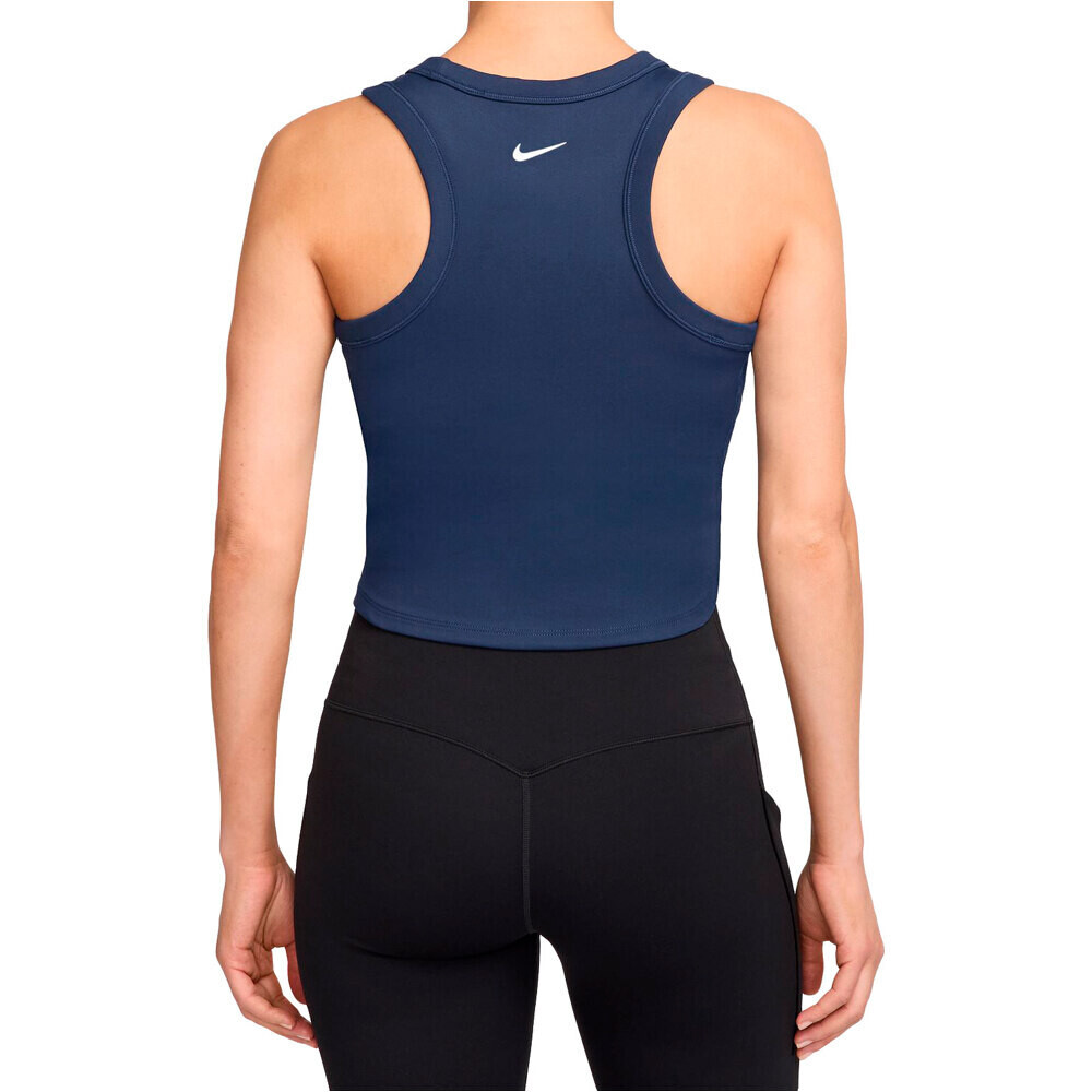 Nike camiseta tirantes fitness mujer W NK ONE FITTED DF CROP TANK vista trasera