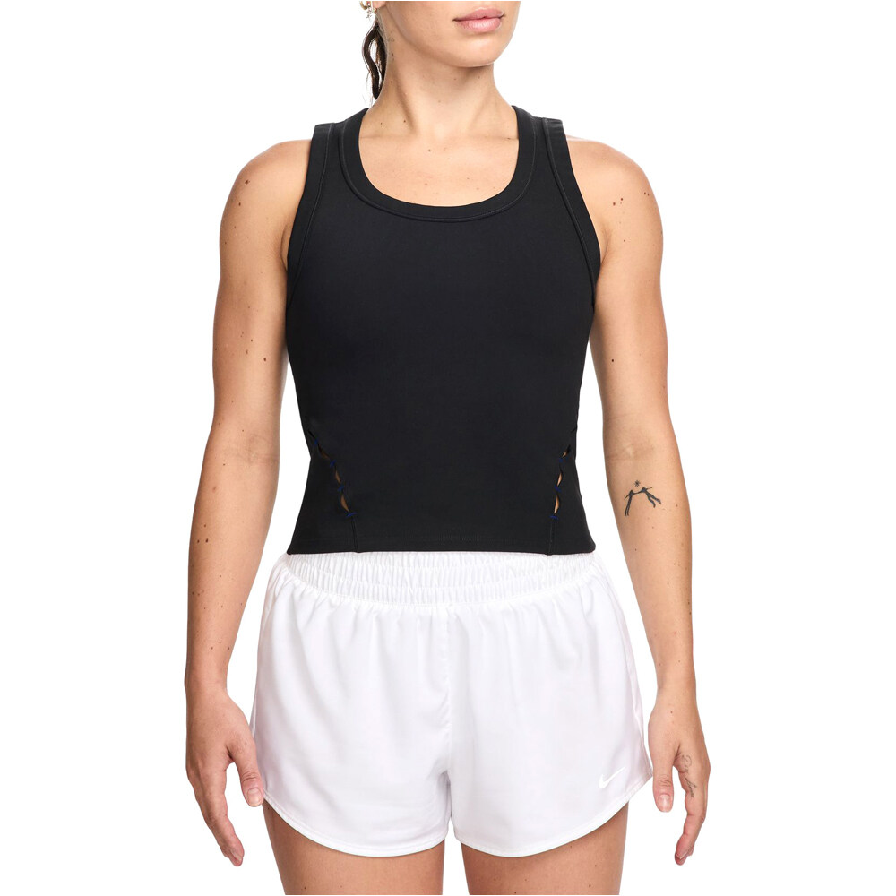 Nike camiseta tirantes fitness mujer W NK ONE FITTED DF TANK CPSL vista frontal