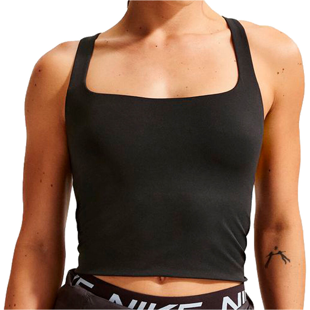 Nike camiseta tirantes fitness mujer W NK ZENVY BRA TANK vista frontal
