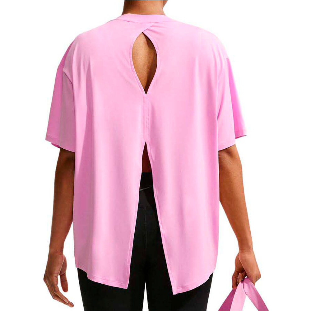 Nike camiseta tirantes fitness mujer W NK1 DF TIE BACK SS vista trasera