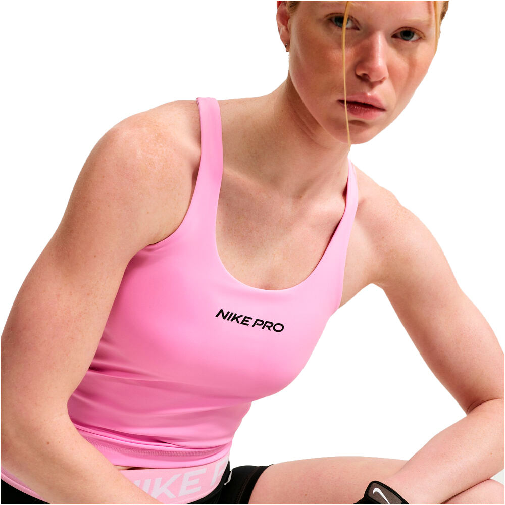 Nike camiseta tirantes fitness mujer W NP DF SCULPT BRA TANK GG vista detalle