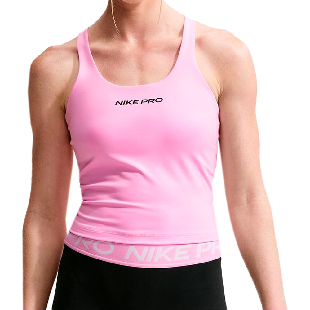 Nike camiseta tirantes fitness mujer W NP DF SCULPT BRA TANK GG vista frontal