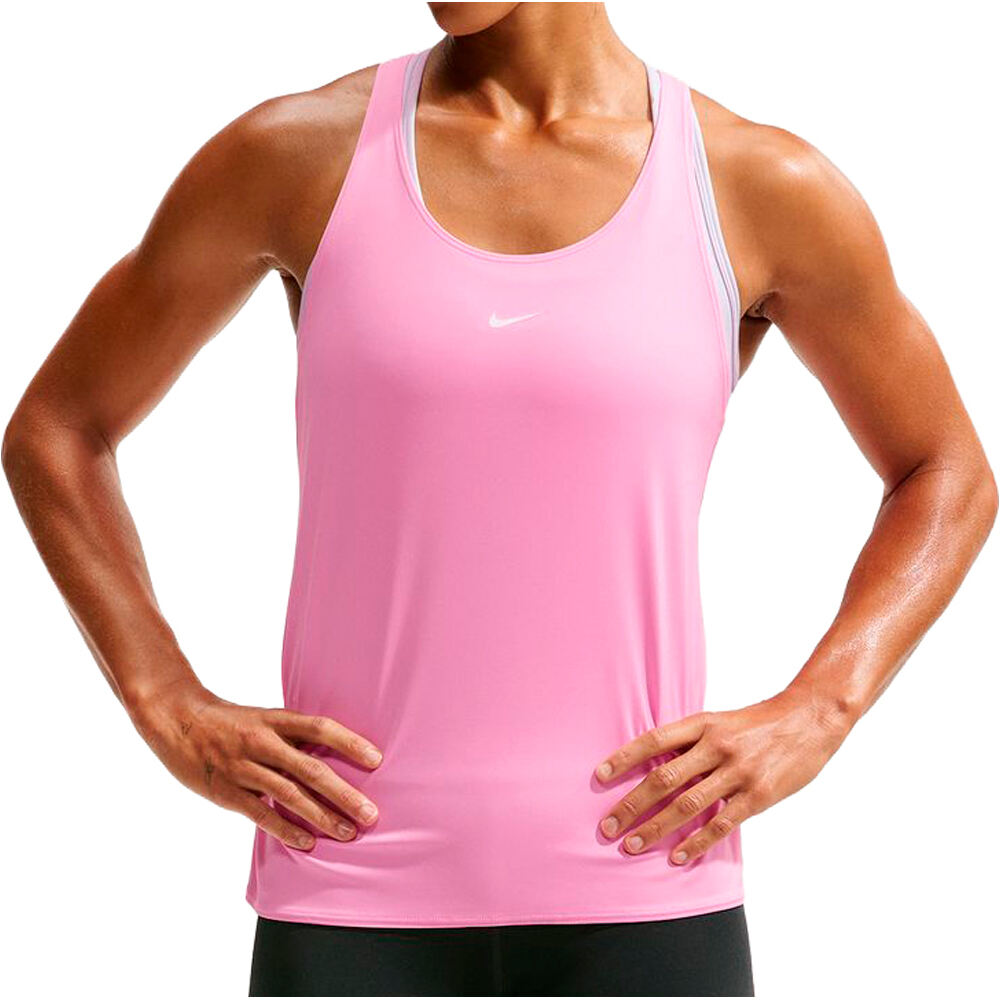 Nike camiseta tirantes fitness mujer W NP DF TANK ELASTIKA vista frontal