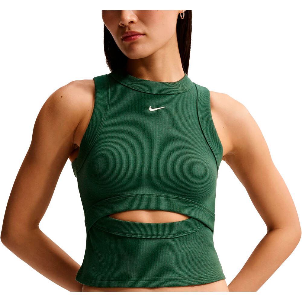 Nike camiseta tirantes fitness mujer W NSW CHILL KNIT RIB TANK vista detalle