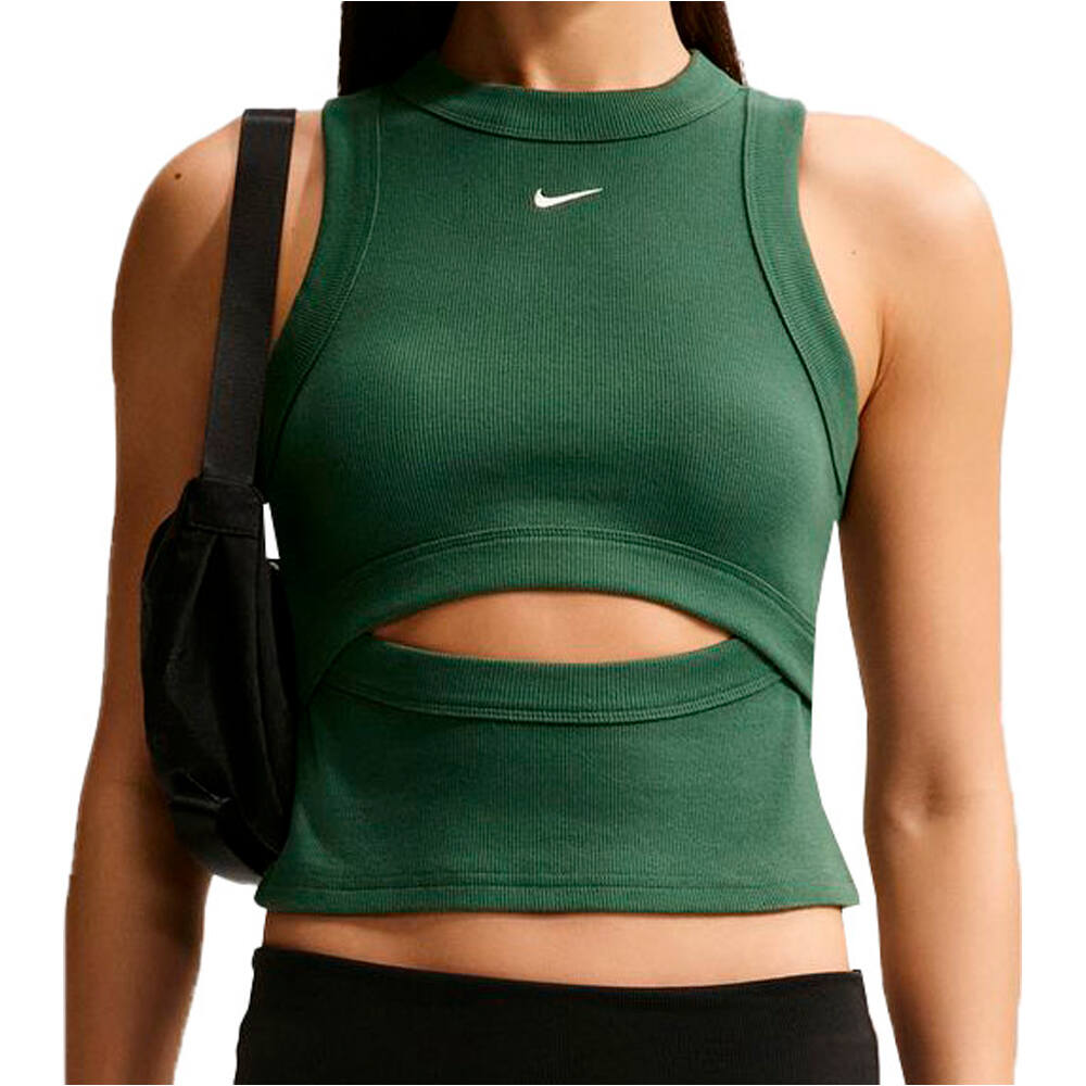 Nike camiseta tirantes fitness mujer W NSW CHILL KNIT RIB TANK vista frontal