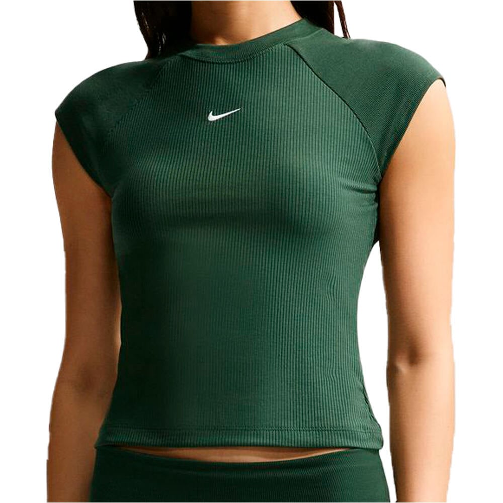 Nike camiseta tirantes mujer W NSW CHILL KNIT RIB SS TOP vista frontal
