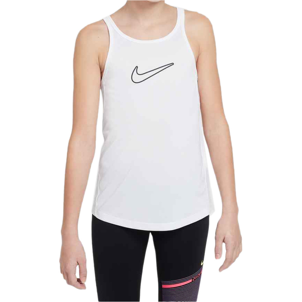 Nike camiseta tirantes niña G NK DF ONE TANK HBR vista frontal