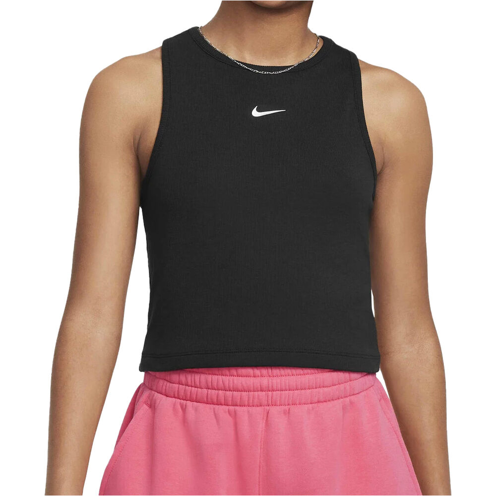 Nike camiseta tirantes niña G NSW RIB TANK DANCE vista frontal