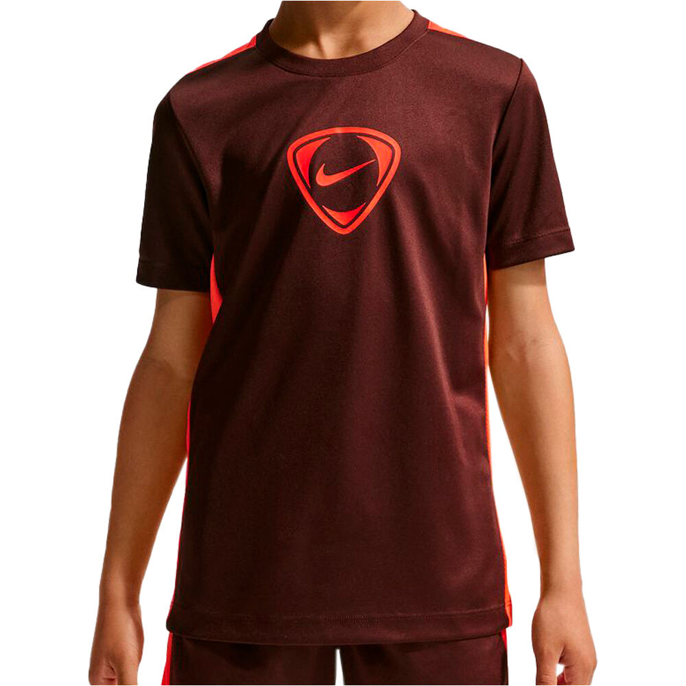 Nike camisetas entrenamiento futbol manga corta niño K NK DF ACD+ SS TOP GX HBR -PD GRA vista frontal