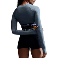 Nike camisetas fitness mujer NIKE PRO DF 365 CROP LS vista trasera