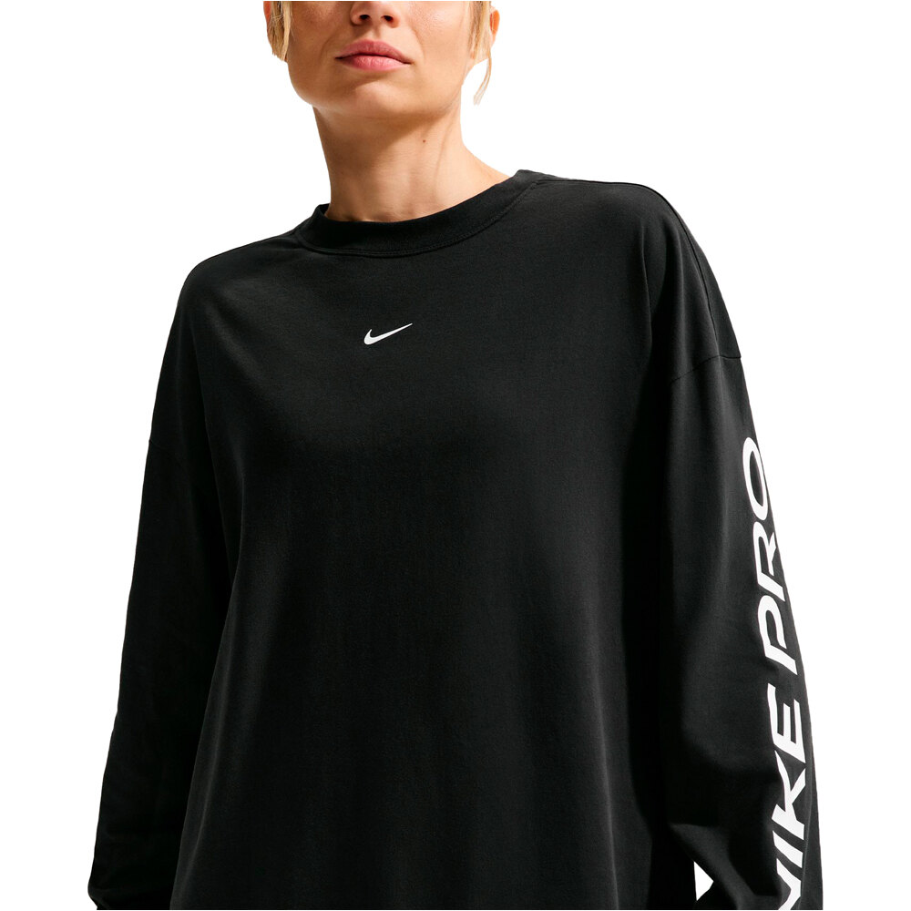 Nike camisetas fitness mujer W NK DF LS TEE 365 CVR vista detalle