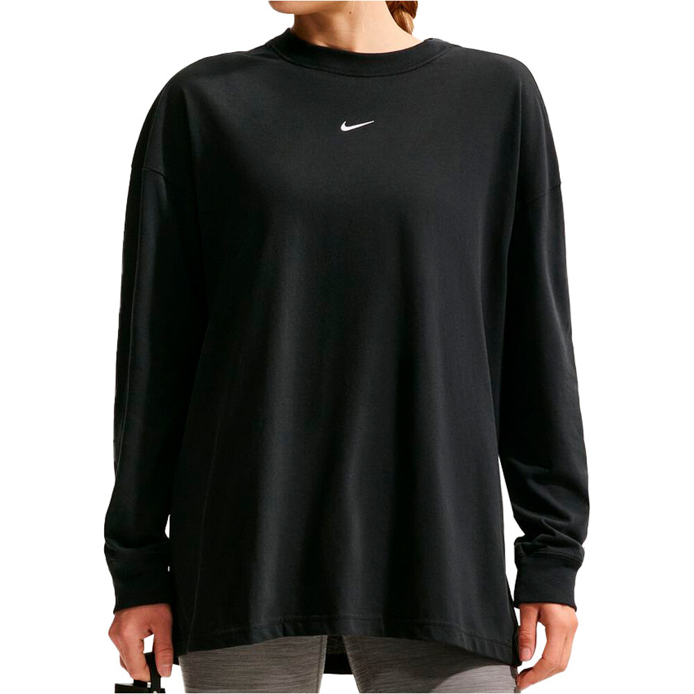 Nike camisetas fitness mujer W NK DF LS TEE 365 CVR vista frontal