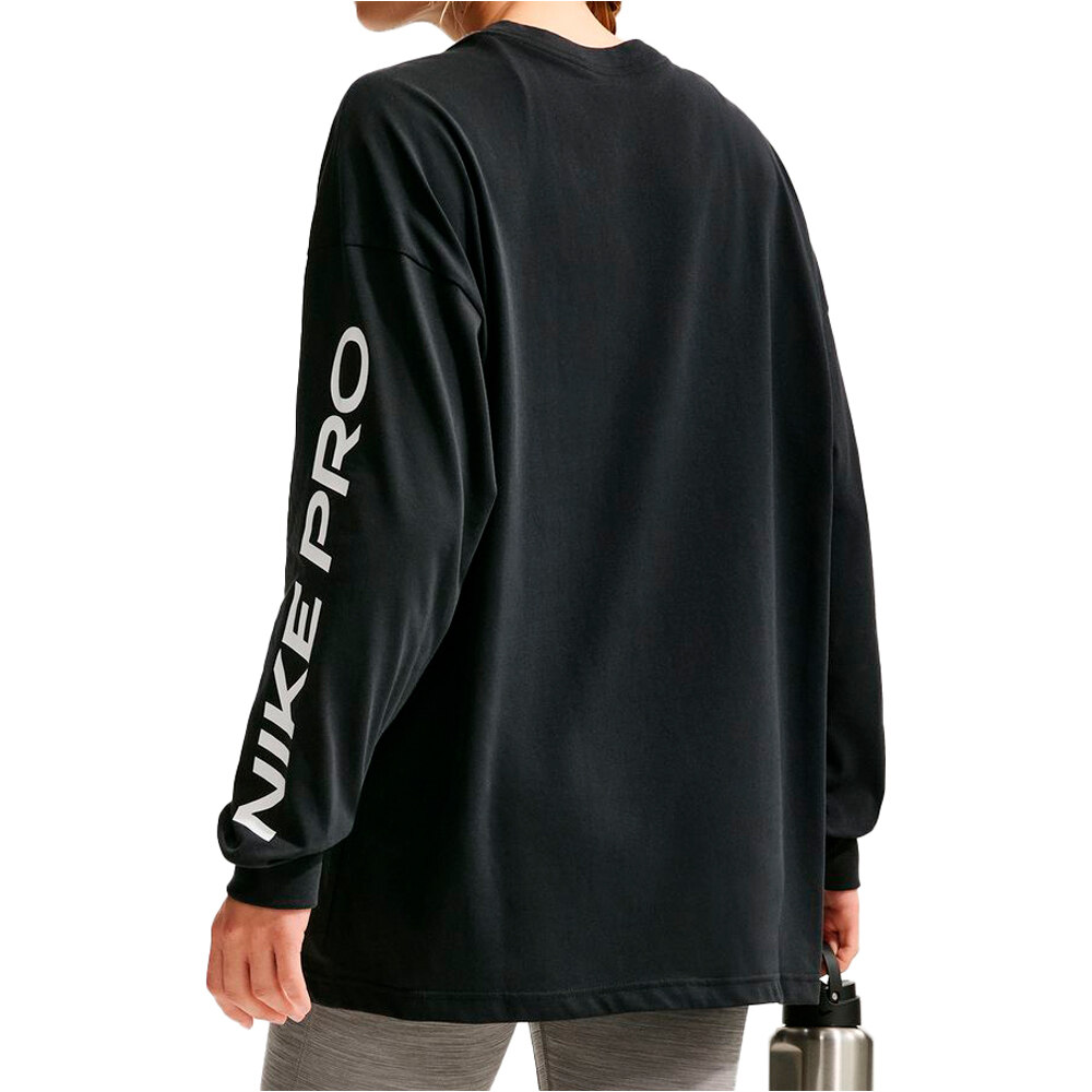 Nike camisetas fitness mujer W NK DF LS TEE 365 CVR vista trasera