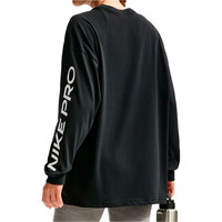 Nike camisetas fitness mujer W NK DF LS TEE 365 CVR vista trasera