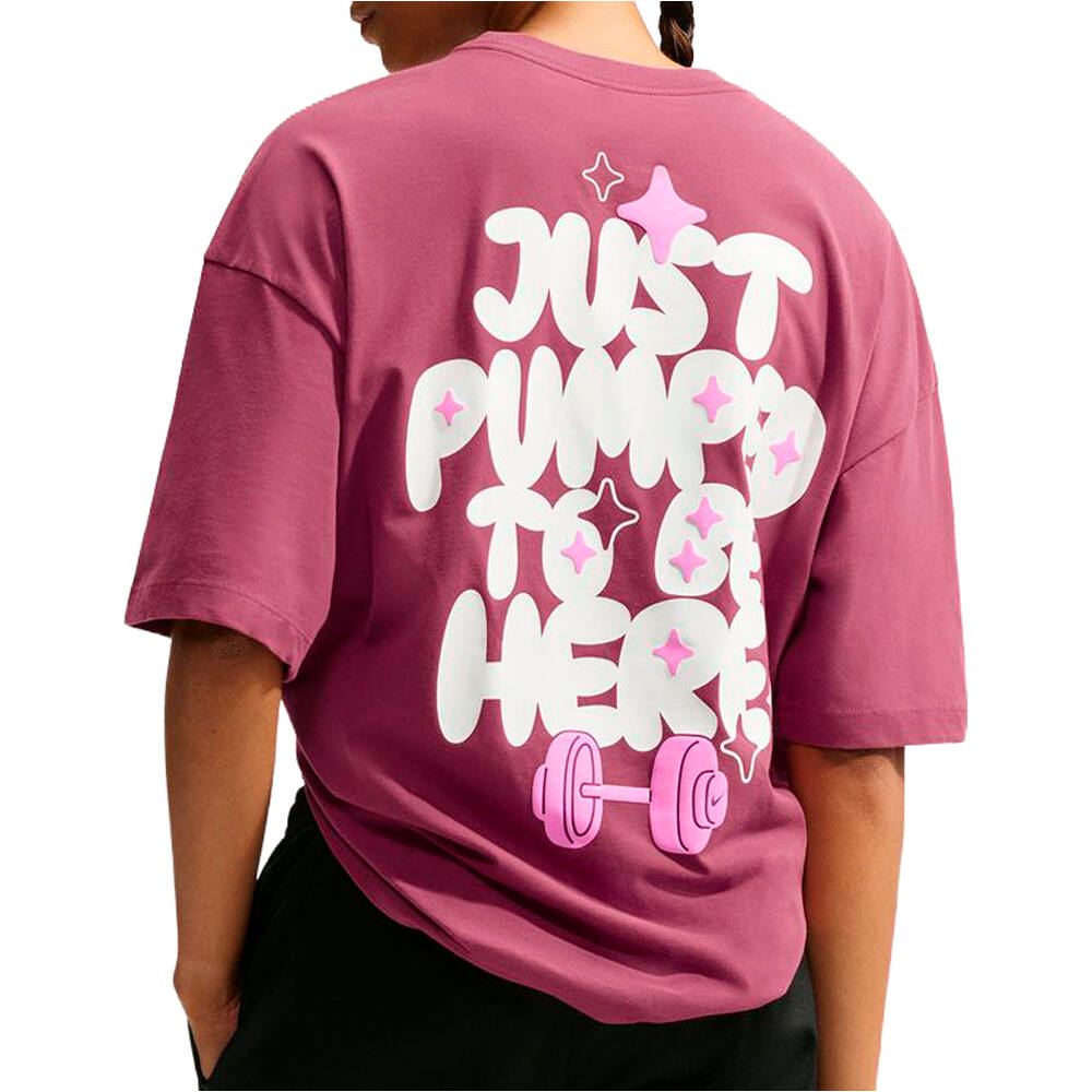 Nike camisetas fitness mujer W NK DF MOVE SS OS PC1 TEE vista trasera