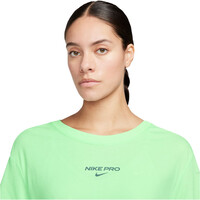 Nike camisetas fitness mujer W NK DF PRO SS CRP TEE vista detalle