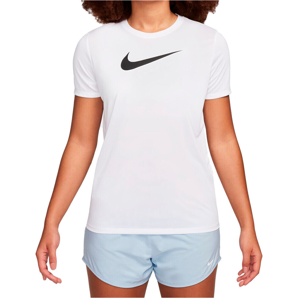 Nike camisetas fitness mujer W NK DF TEE RLGND HBR vista frontal