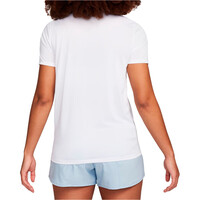 Nike camisetas fitness mujer W NK DF TEE RLGND HBR vista trasera
