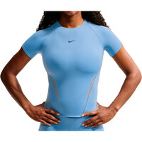 Nike camisetas fitness mujer W NK DF UNVRSA SS TOP MESH vista detalle