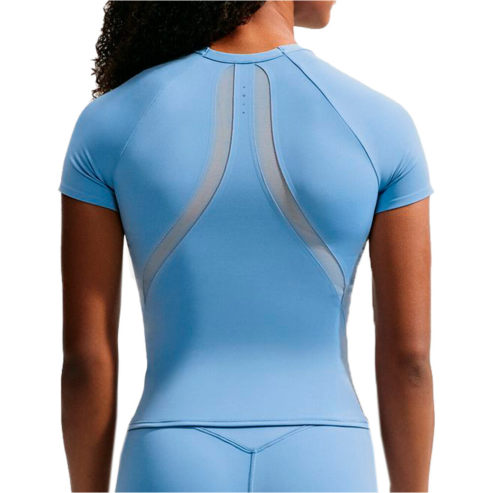 Nike camisetas fitness mujer W NK DF UNVRSA SS TOP MESH vista trasera