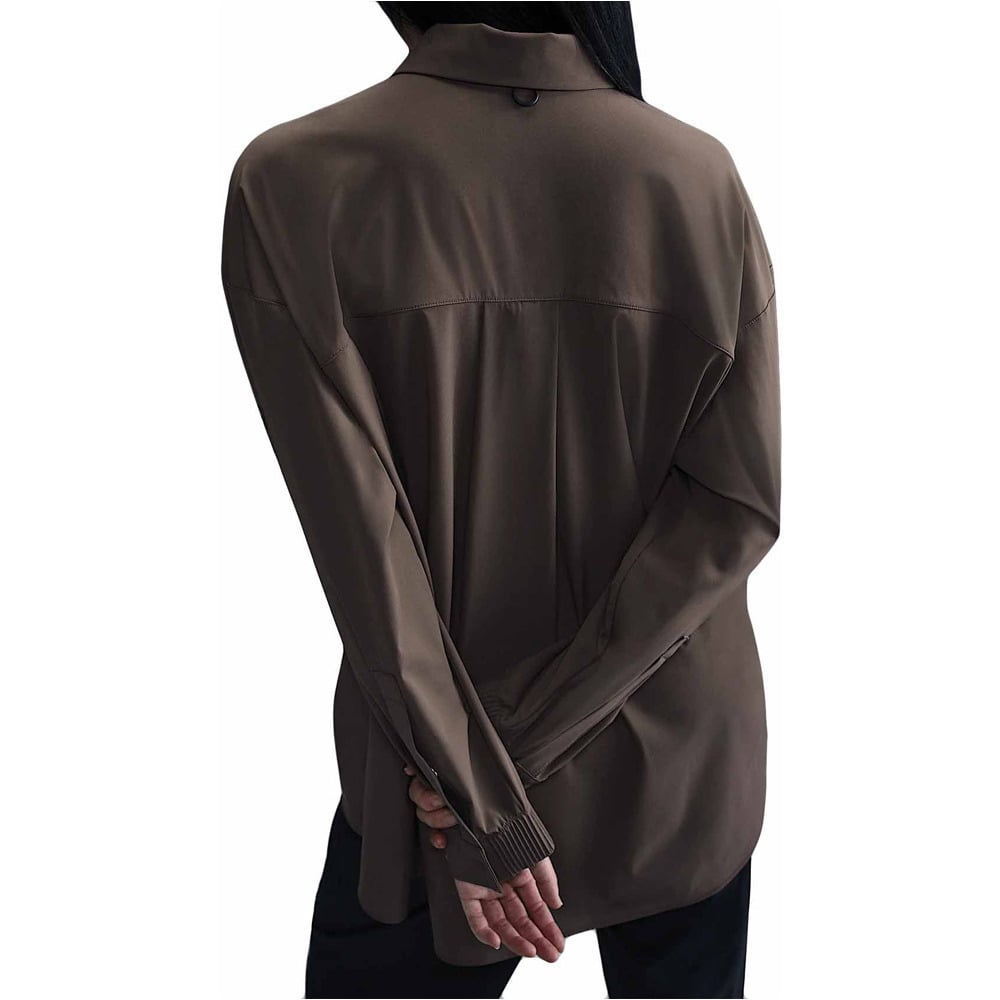 Nike camisetas fitness mujer W NK ETC DF LS SHIRT WVN vista trasera