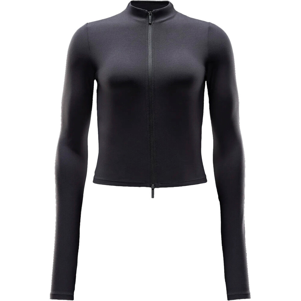 Nike camisetas fitness mujer W NK INF DF FZ LS TOP vista frontal