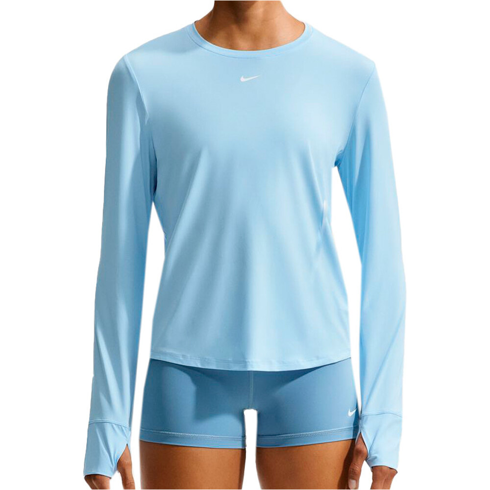 Nike camisetas fitness mujer W NK ONE CLASSIC DF LS TOP vista frontal