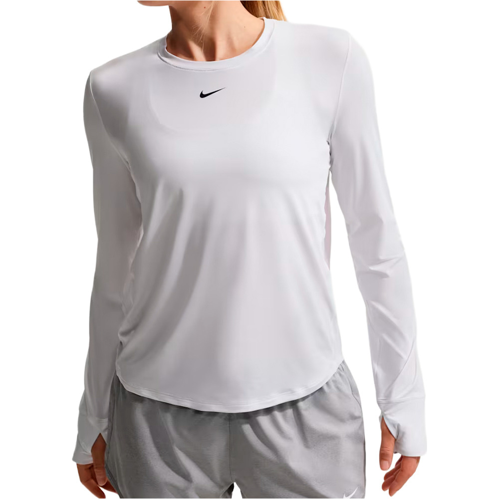 Nike camisetas fitness mujer W NK ONE CLASSIC DF LS TOP vista frontal