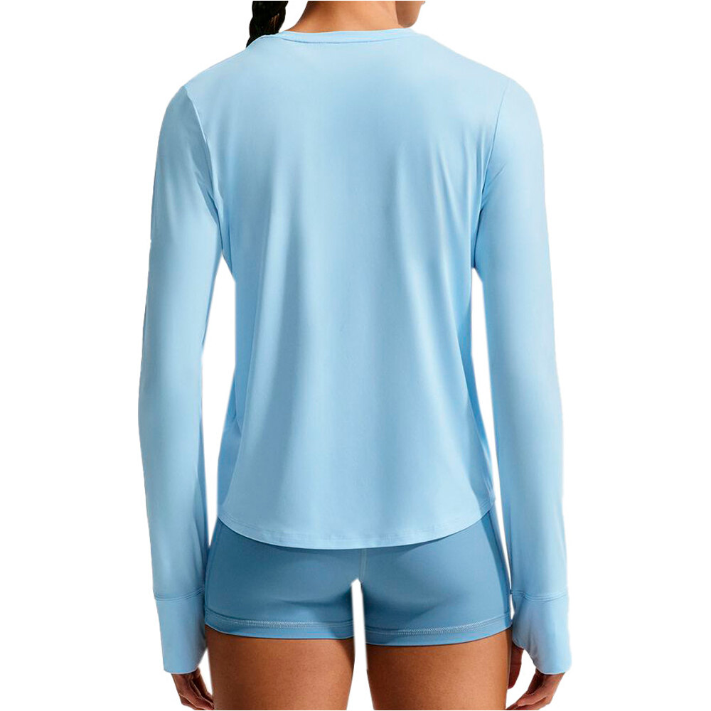 Nike camisetas fitness mujer W NK ONE CLASSIC DF LS TOP vista trasera