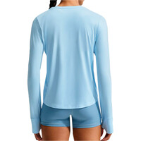 Nike camisetas fitness mujer W NK ONE CLASSIC DF LS TOP vista trasera