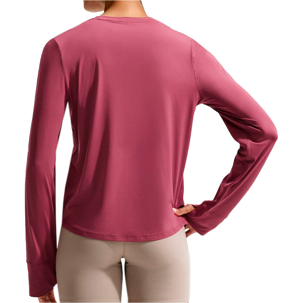 Nike camisetas fitness mujer W NK ONE CLASSIC DF LS TOP vista trasera