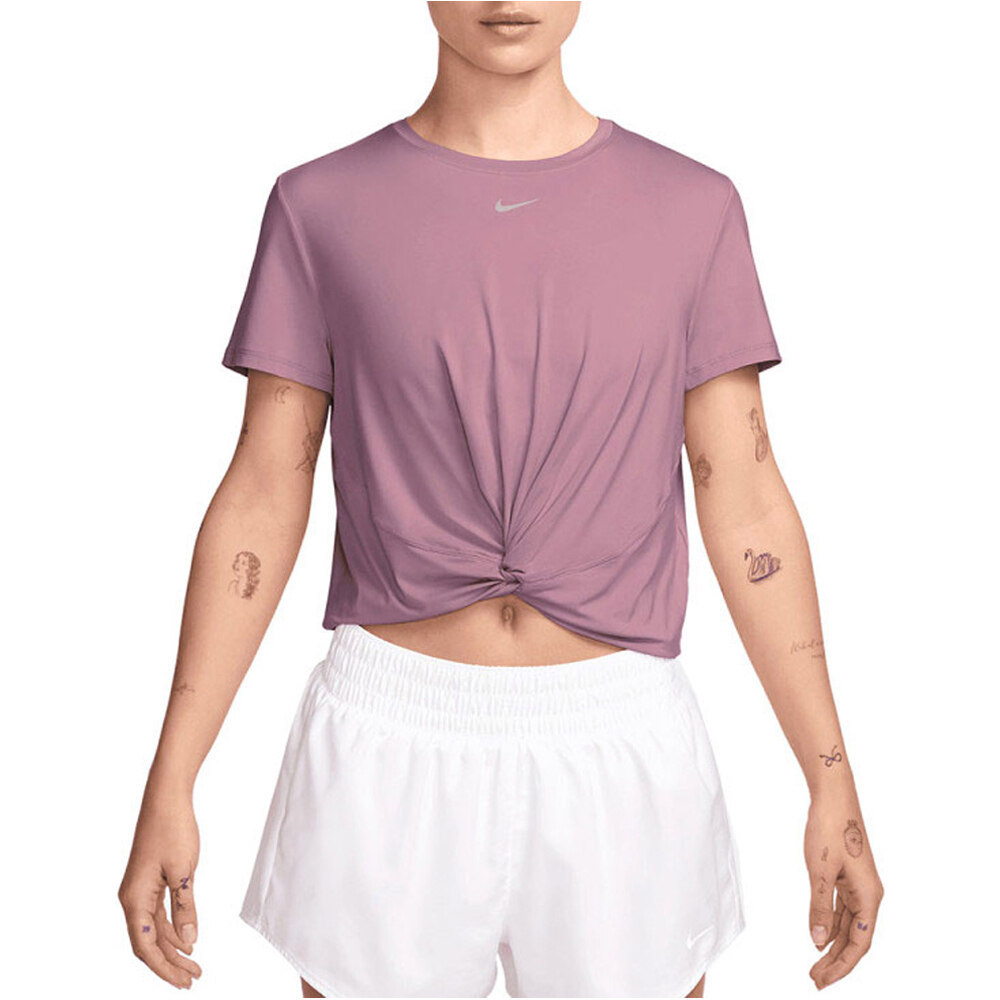 Nike camisetas fitness mujer W NK ONE CLASSIC TWST SS vista frontal