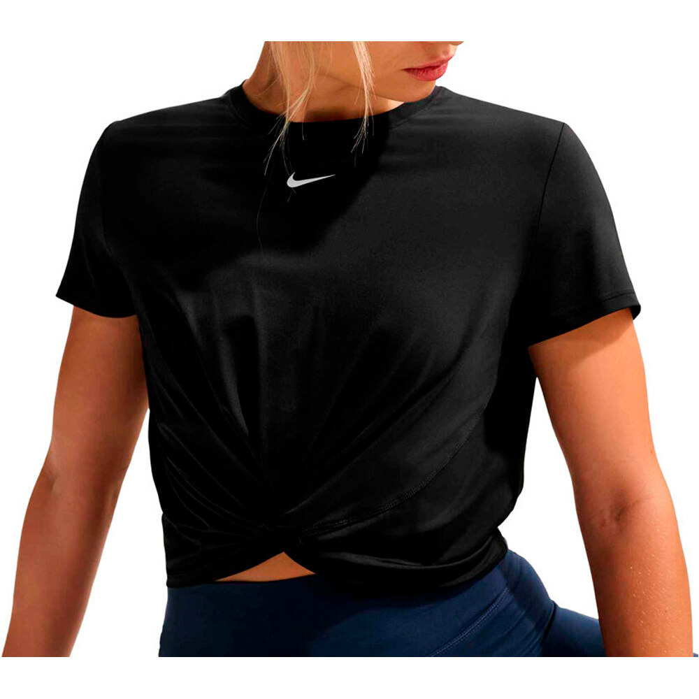 Nike camisetas fitness mujer W NK ONE CLASSIC TWST SS vista frontal