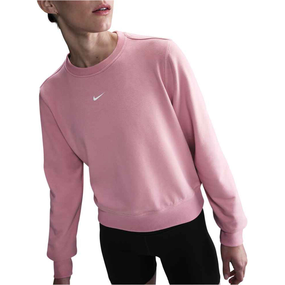 Nike camisetas fitness mujer W NK ONE DF CREW HBR TT vista frontal