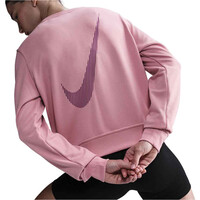 Nike camisetas fitness mujer W NK ONE DF CREW HBR TT vista trasera