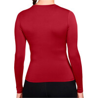 Nike camisetas fitness mujer W NK ONE DF FITTED LS TOP vista trasera