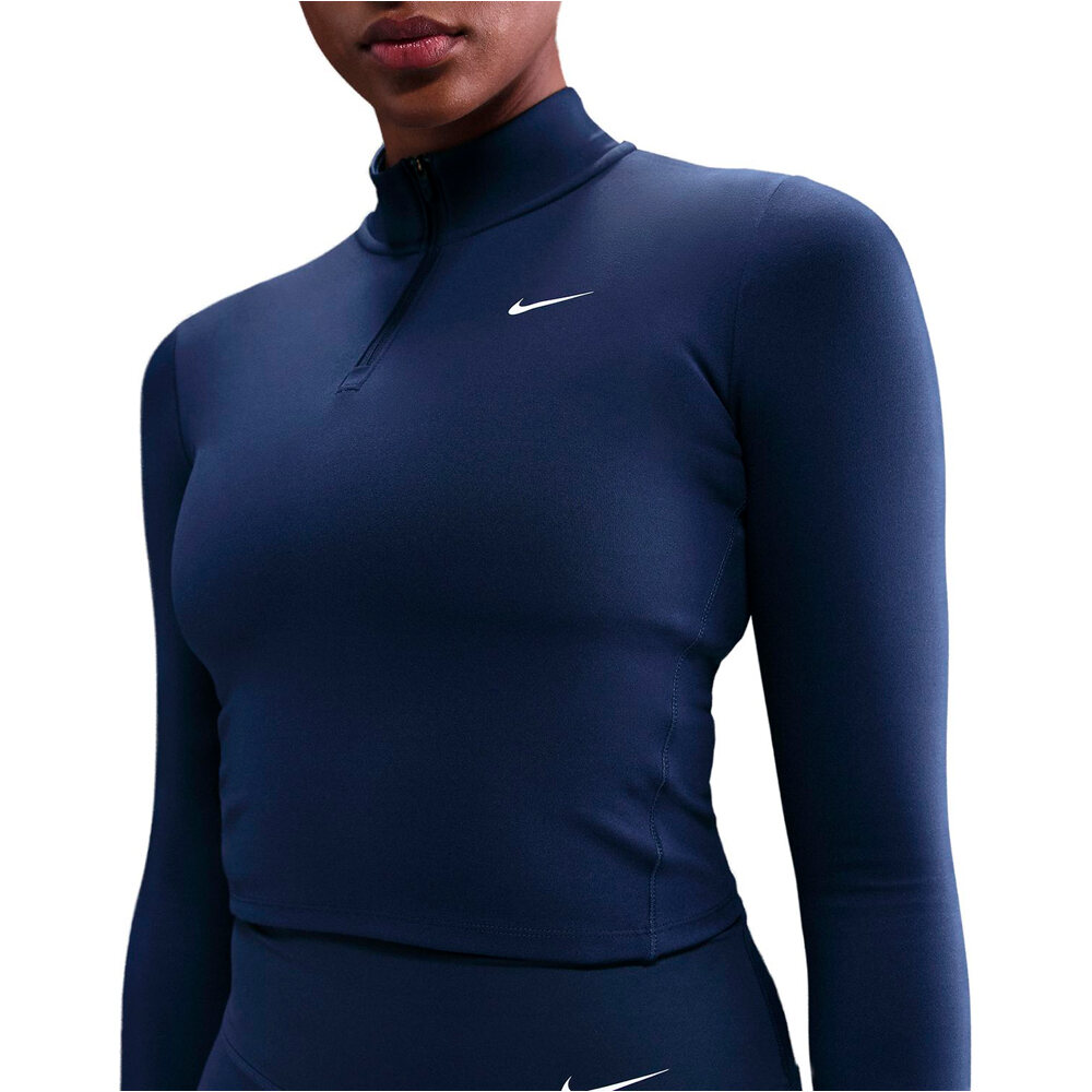 Nike camisetas fitness mujer W NK ONE DF QZ FTTD MDLYR vista detalle