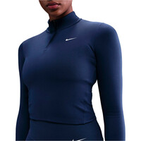 Nike camisetas fitness mujer W NK ONE DF QZ FTTD MDLYR vista detalle