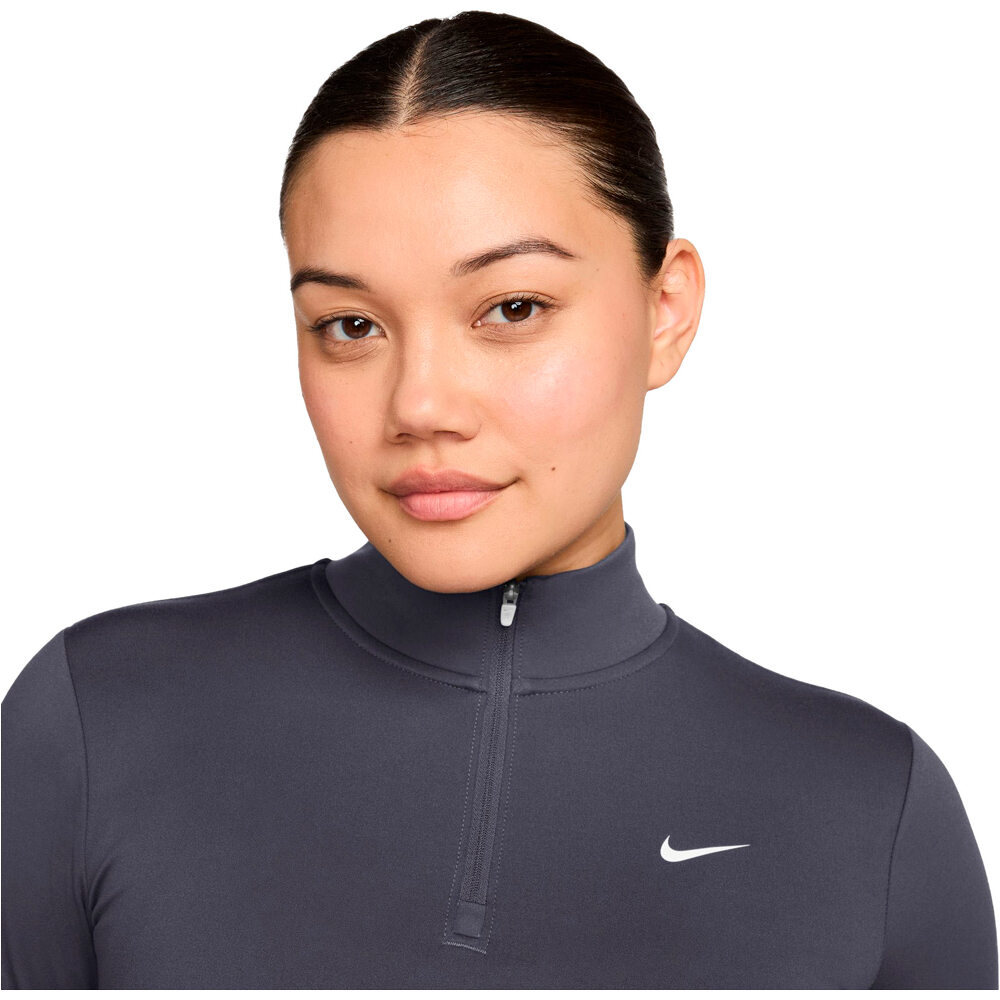 Nike camisetas fitness mujer W NK ONE DF QZ FTTD MDLYR vista detalle