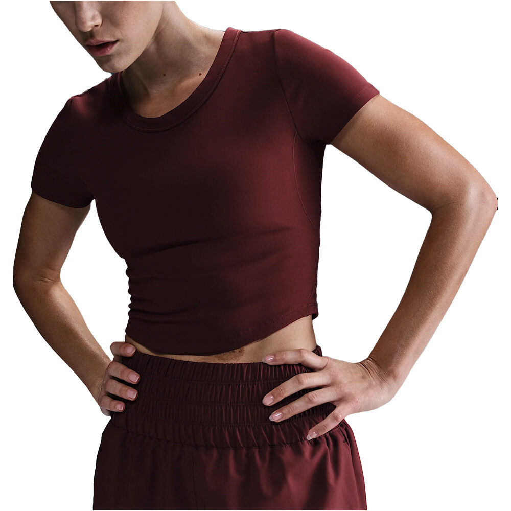 Nike camisetas fitness mujer W NK ONE FITTED DF SS TOP vista frontal