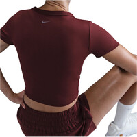 Nike camisetas fitness mujer W NK ONE FITTED DF SS TOP vista trasera
