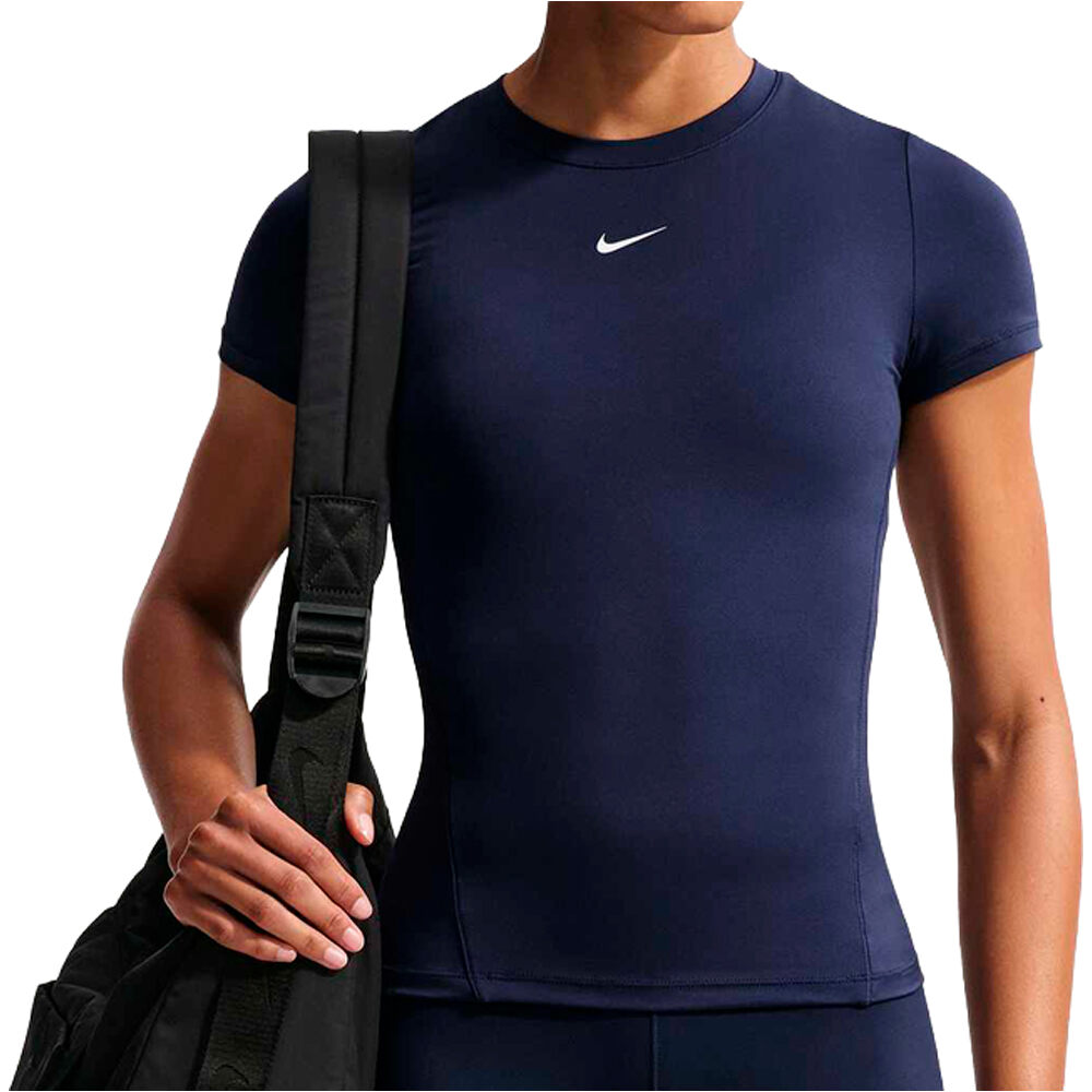 Nike camisetas fitness mujer W NK ONE FITTED SS TOP vista frontal