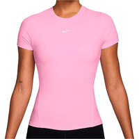 Nike camisetas fitness mujer W NK ONE FITTED SS TOP vista frontal