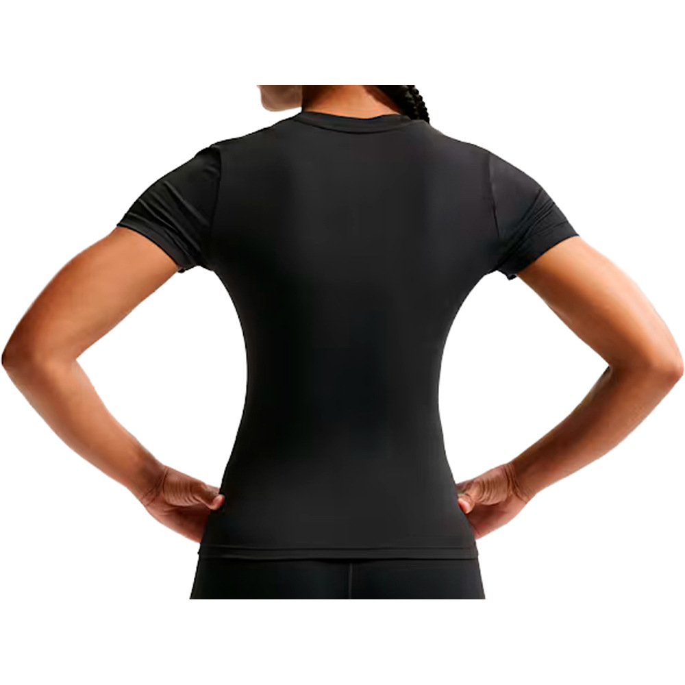 Nike camisetas fitness mujer W NK ONE FITTED SS TOP vista trasera